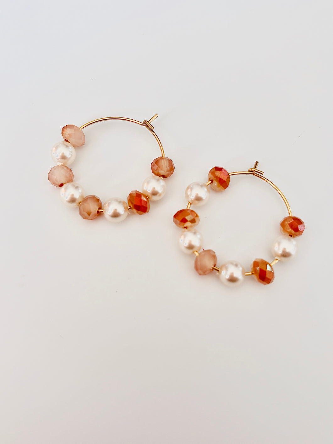 Sunshine Pearl Hoops