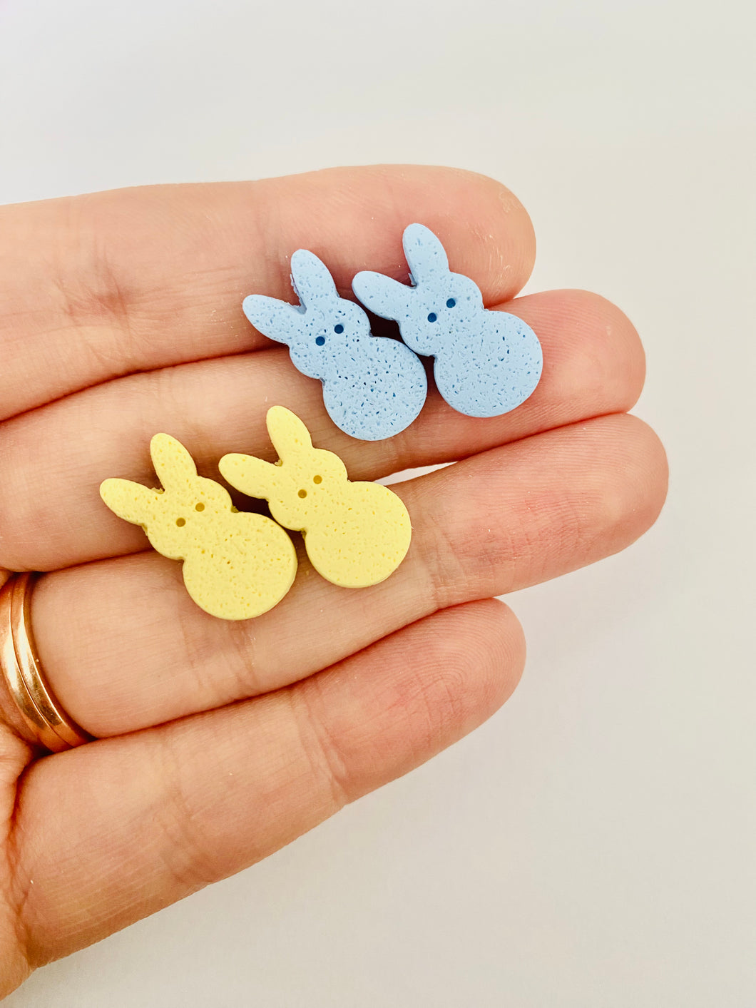 Marshmallow Bunnies- Yellow and Blue